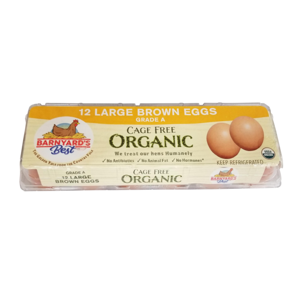 Barnyard's Best Organic Large Brown Carton